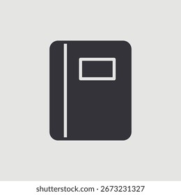 icon isolated on background. Notepad symbol modern, simple, vector, icon for website design, mobile app, ui. Vector Illustration