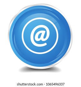 at icon isolated on blue round button abstract illustration. Internet icon