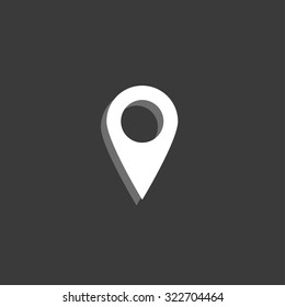 An Icon Isolated on a Grey Background - Pointer
