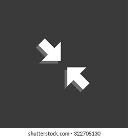 An Icon Isolated on a Grey Background - Pinch