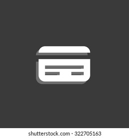 An Icon Isolated on a Grey Background - ID Card