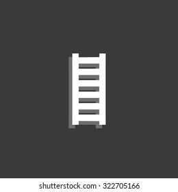 An Icon Isolated on a Grey Background - Ladder