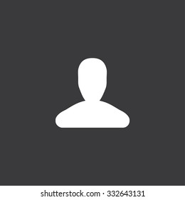  Icon Isolated on a Grey Background - Person