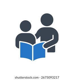 Icono aislado sobre fondo blanco 
 Icono De Asistencia De Educación Aislado Sobre Fondo Blanco 
