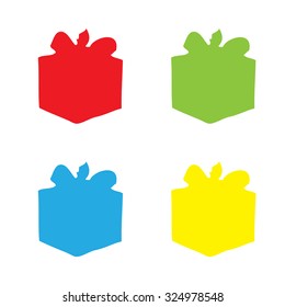 An Icon Isolated on a White Background in a Variety of Colours - Present