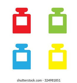 An Icon Isolated on a White Background in a Variety of Colours - Ink Pot