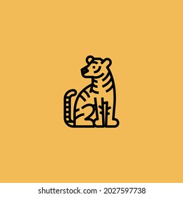 Icon Isolated On Yellow Background