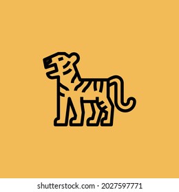 Icon Isolated On Yellow Background