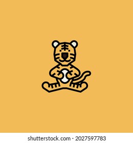 Icon Isolated On Yellow Background