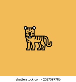 Icon Isolated On Yellow Background