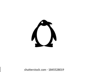 Penguin vector icon. Isolated penguin illustration