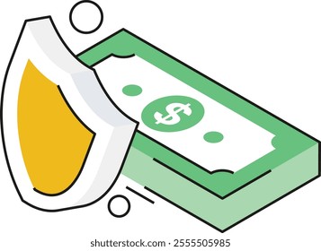 An icon in isometric design that illustrates secure online payment methods to safeguard digital transactions.