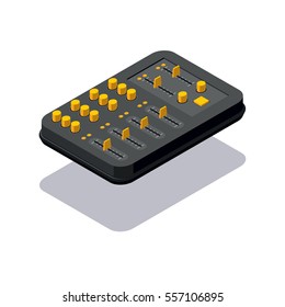 Icon isometric dj mixer