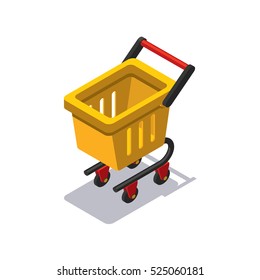 Icon Isometric Shopping Cart