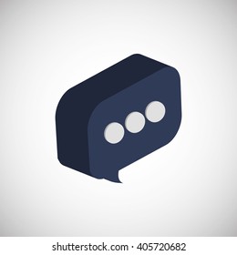 Icon of isometric technology design, vector illustration