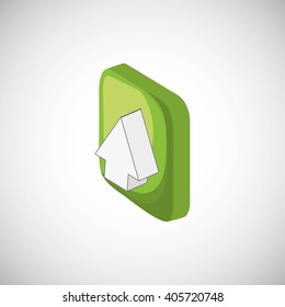 Icon of isometric techonology design, vector illustration
