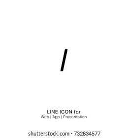 Icon italic type style graphic design single icon vector