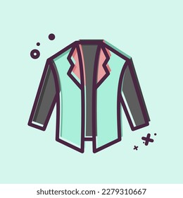 Icon Jacket. related to Black Friday symbol. shopping. simple illustration