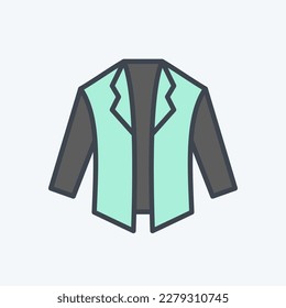 Icon Jacket. related to Black Friday symbol. shopping. simple illustration
