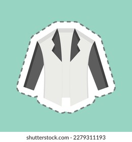 Icon Jacket. related to Black Friday symbol. shopping. simple illustration