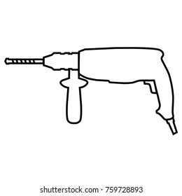 Icon of a jackhammer