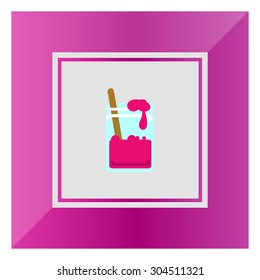 Icon of jam jar with spoon