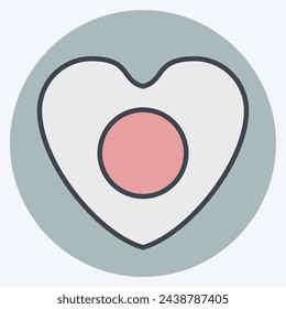 Icon Japan. related to Japan symbol. color mate style. simple design illustration.