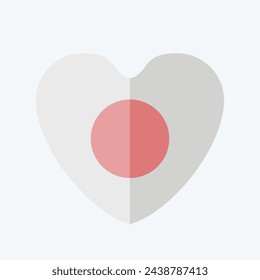 Icon Japan. related to Japan symbol. flat style. simple design illustration.
