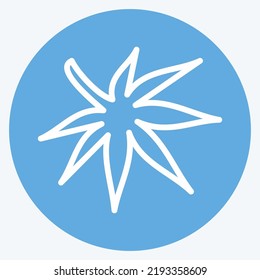 Icon Japanese Maple. suitable for Japanese symbol. blue eyes style. simple design editable. design template vector. simple illustration