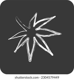 Icon Japanese Maple. suitable for Japanese symbol. chalk Style. simple design editable. design template vector