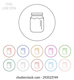 Icon of jar with paper cover