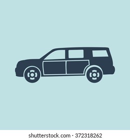 Icon of Jeep. EPS-10.