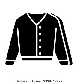 Icon of jersey in solid design 