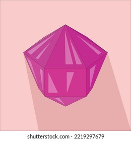 Icono de joyería con vector de sombra 