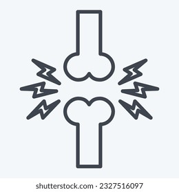 Icon Joint. related to Orthopedic symbol. line style. simple design editable. simple illustration