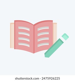 Icon Journal. related to Book symbol. flat style. simple design illustration
