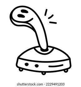 Un ícono de diseño de doodle de joystick 