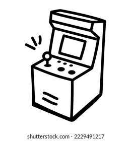 An icon of joystick doodle design 