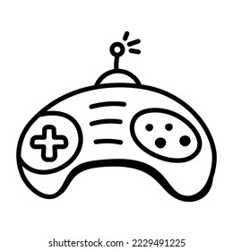 An icon of joystick doodle design 