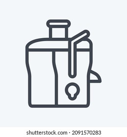 Icon Juice Maker - Line Style - Simple illustration,Editable stroke,Design template vector, Good for prints, posters, advertisements, announcements, info graphics, etc.