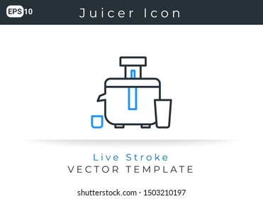 Icon Juicer For Website, Infographic Element. Vector Illustration