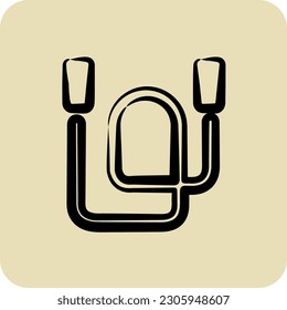 Icon Jump Ropes. suitable for Healthy symbol. hand drawn style. simple design editable. design template