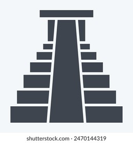 Icon Jungles. related to America symbol. glyph style. simple design illustration