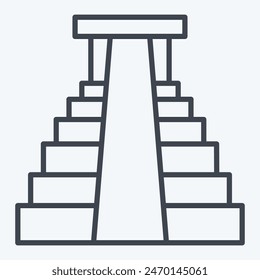 Icon Jungles. related to America symbol. line style. simple design illustration