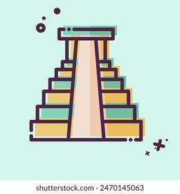 Icon Jungles. related to America symbol. MBE style. simple design illustration