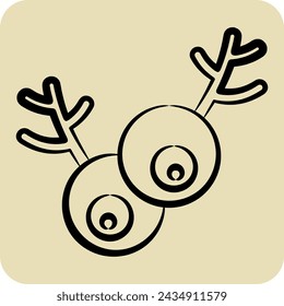 Icon Juniper. related to Spice symbol. hand drawn style. simple design editable. simple illustration