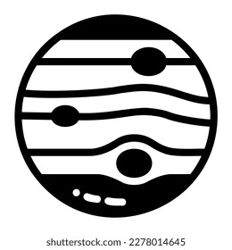 Icon Jupiter can be used for web app, infographic etc