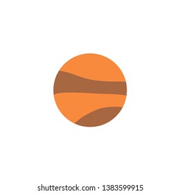 icon of Jupiter. Vector illustration