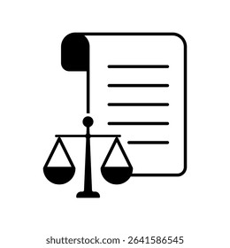 Icon a justice, isolated against a clean background.