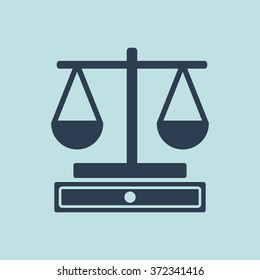 Icon of Justice Scale. EPS-10.